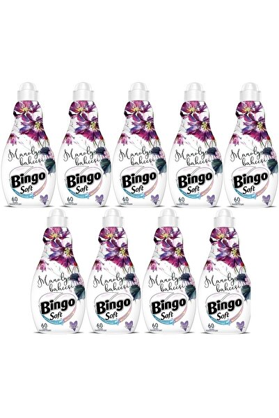 Bingo Soft Çamaşır Yumuşatıcı Konsantre 1440ml Manolya Bahçesi (9 Lu Set)