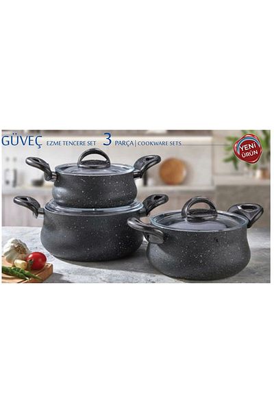 Eda Triple Casserole Pot Set - 16/18/20 Pieces