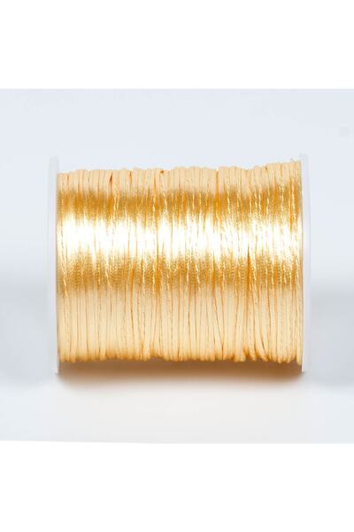 yfhobi 10 Meters - 1 Mm Flush Rope, Bracelet Rope, Rat Tail Rope, Cream Colored, Jewelry Rope