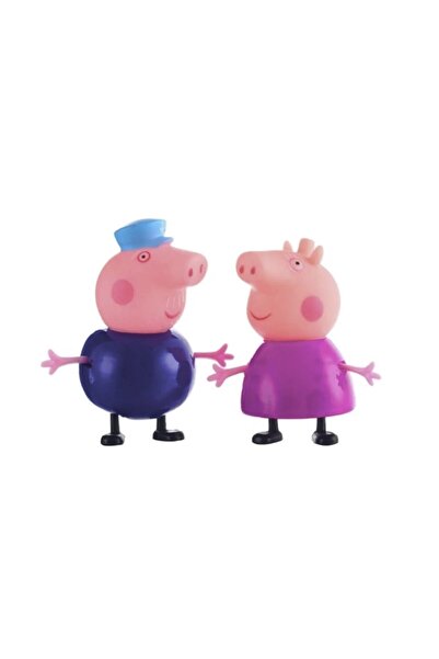 GadgetTR Pig 2’li Büyükanne Ve Büyükbaba, Büyük Aile , Pig Family, 10 Cm,