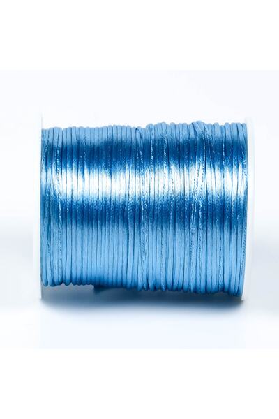 yfhobi 10 Meters - 1 Mm Flush Rope, Bracelet Rope, Rat Tail Rope, Blue Color, Jewelry Rope