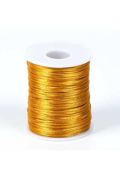 yfhobi 10 Meters - 1 Mm Flush Rope, Bracelet Rope, Rat Tail Rope, Mustard Color, Jewelry Rope