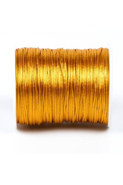 yfhobi 10 Meters - 1 Mm Flush Rope, Bracelet Rope, Rat Tail Rope, Mustard Color, Jewelry Rope
