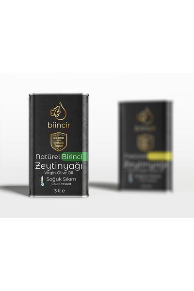Biincir Natürel Birinci Zeytinyağı Soğuk Sıkım 3 Lt