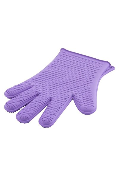 Flosoft Silicolife Beş Parmak Fırın Eldiveni Lila