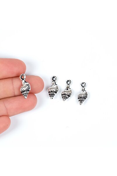 yfhobi 4 Adet - 19 Mm Midye Kabuğu Desenli Metal Uç, Takı Malzemesi, Boyalı G...