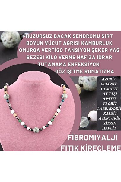 Kolye Fibromiyalji Fıtık Romatizma Kireçleme Migren Kilo Verme El Yapımı
