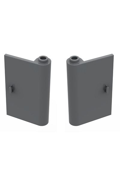 LEGO Original Accessory Custom Moc Door Building 1 X 3 X 4 Dark Gray Car Door Left Right 2 Pieces Will Be Sent
