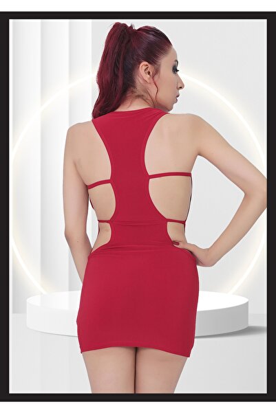 TİESSİ Women's Low-Cut Fancy Evening Dress