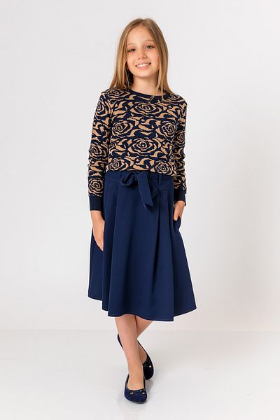 incity Girl's Floral Detailed Knitwear Sweater