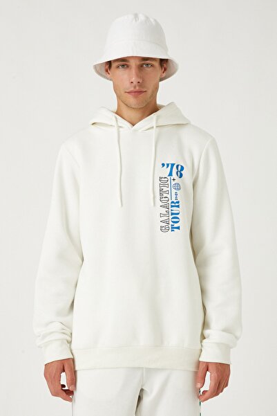 Koton Erkek Kırık Beyaz Sweatshirt 3WAM70586MK