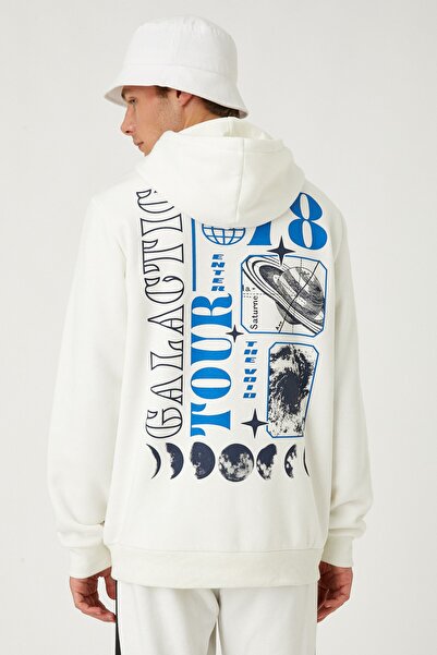 Koton Erkek Kırık Beyaz Sweatshirt 3WAM70586MK
