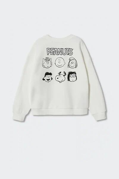 Pink Hippo Kids Unisex Βαμβακερό φούτερ με ανάγλυφο Snoopy