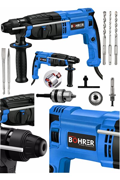 BÖHRER Dark Blue 2450w Bakır Sargılı Metal Şanzıman Kırıcı Delici Hilti +5 Ad...