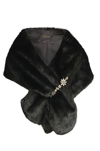 FUREVER FASHION Blana de nurca Mireasa Etol Swarovski cu piatra