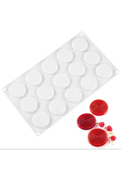 PASTRY PLANET Profesyonel 15 Li Spiral Pasta Kek Kalıbı