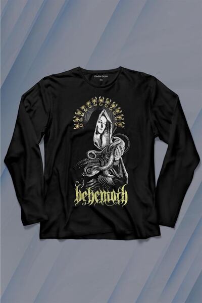 Kendim Seçtim Tricou cu mânecă lungă Behemoth Gothic Black Metal Rock Musicdeath Music Tricou imprimat