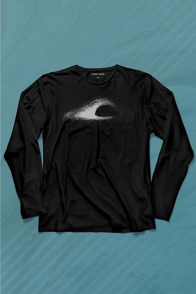 Kendim Seçtim Black Hole Space Time Galaxy Black Holes Cosmos Cluster Tricou cu mânecă lungă Tricou imprimat