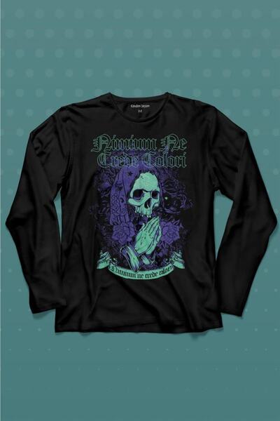 Kendim Seçtim Urban Street Culture Wear - Tricou cu mânecă lungă colorat cu c...