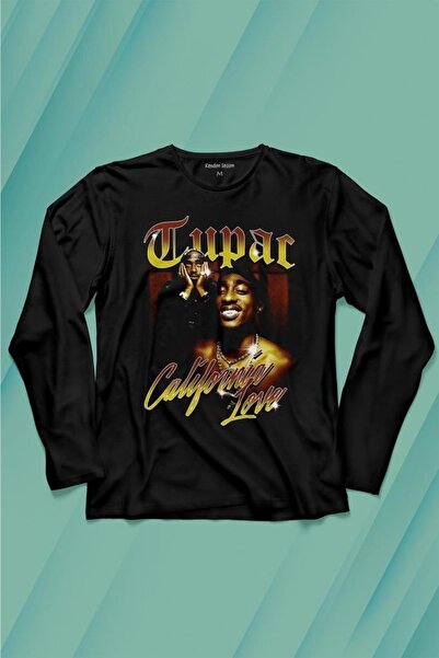 Kendim Seçtim Tupac 2pac Shakur Rap Muzika Zapadna Obala 90-ih Rap Majica Dug...