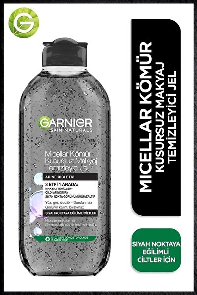 Garnier Micellar Kömür Kusursuz Makyaj Temizleyici Jel 400 Ml Onrness Cosmetıc