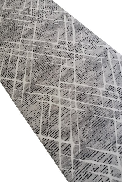 ALgorand Home Γκρι μοντέρνο ρολό δαπέδου με αντιολισθητική βάση που πλένεται - Nehir