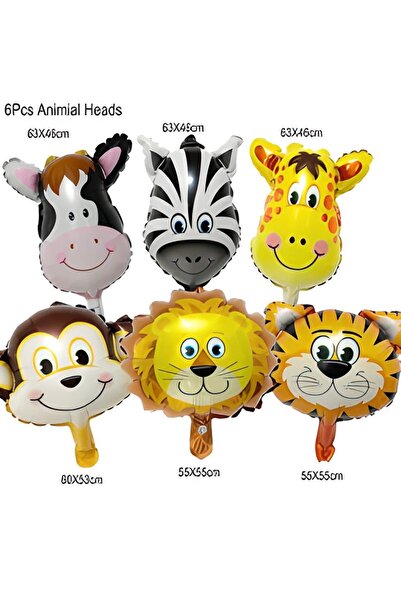 DÜVENCİ TİCARET Jungle Safari Hayvan Balonlar Set