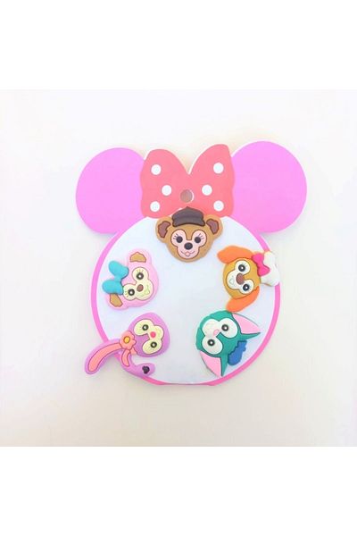 Alingo 5-Piece Girl's Elastic Buckle with Animal Figures