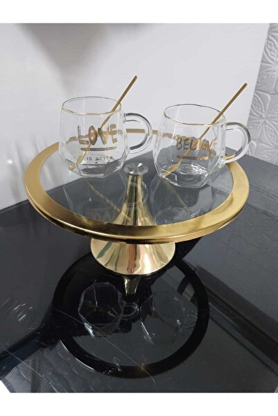 Akkoyunlu home Mermer Pasta Standı Mermer Kek Standı Mermer Pastalık Gold Aya...