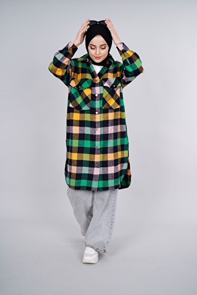 ModaHicap Alldayy Kışlık Ekose Desen Gömlek Tunik-