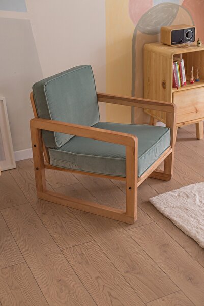 Quppa Home 'dan Masif Kayın Ağacı El Işçiliği Iskandinav Koltuk - Qp-dz-649