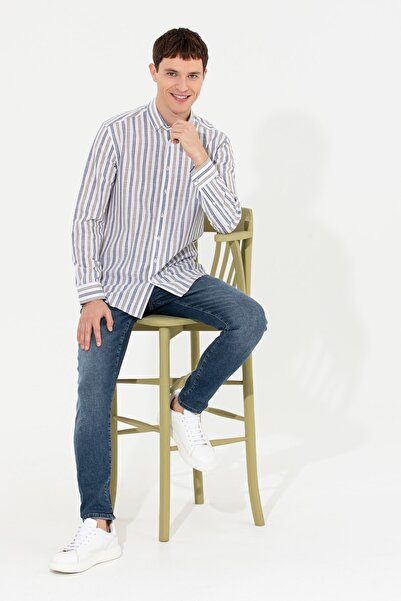 Pierre Cardin Ανδρικό πουκάμισο Χακί