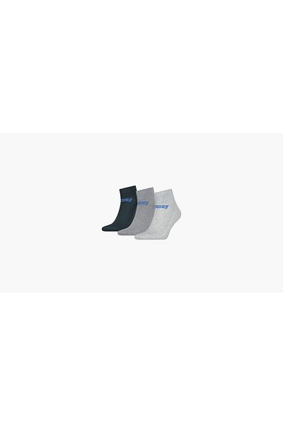 Levi's Mid Cut Batwing Logo Socks - 3 Pack