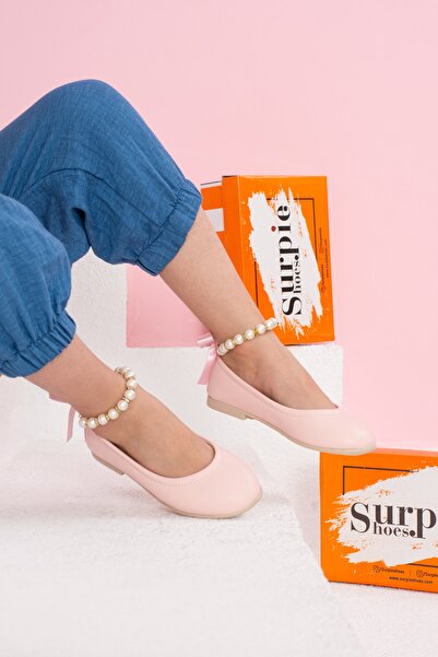 Surpie Shoes راقصات باليه للأطفال، راقصات باليه لؤلؤية للفتيات، راقصات باليه ...
