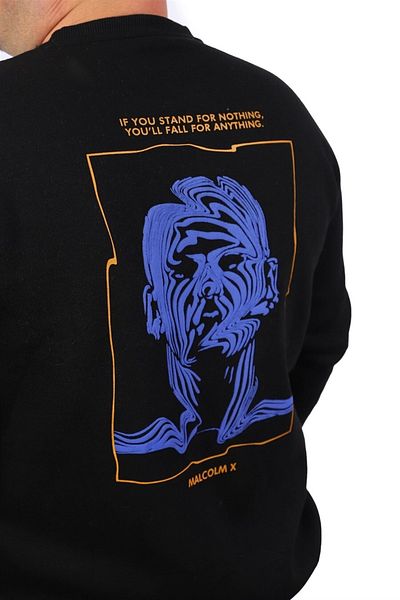 MocGrande Ανδρικό φούτερ Malcolmx 22735 Μαύρο σε μεγάλο μέγεθος