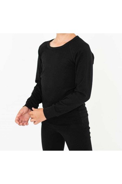 FATELLA Boy's Winter Thick Thermal Underwear Set