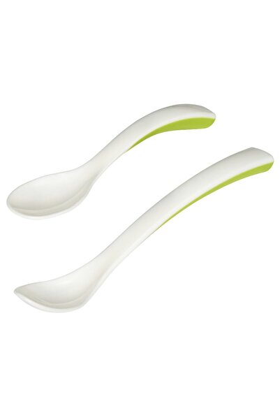 IKEA Börja White-green 2 Pieces Food Spoon