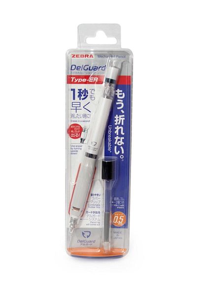 Zebra Delguard Type-Er Versatil 0.5mm White Pen