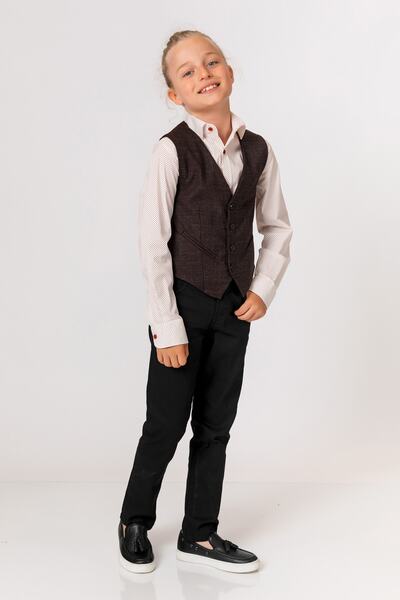 incity Boy's Burgundy Vest