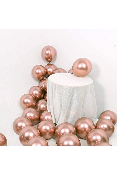 Parti dolabı 5 Pieces Copper Gold Rose Chrome Shiny Balloon Metallic Bronze Mirrored Balloon