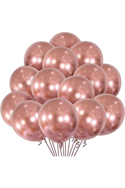 Parti dolabı 5 Pieces Copper Gold Rose Chrome Shiny Balloon Metallic Bronze Mirrored Balloon
