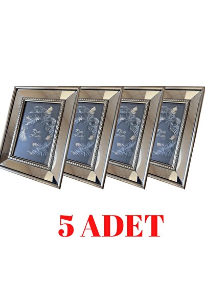 BELLARTE Aynalı Çerçeve, Gümüş Aynalı Fotoğraf Çerçevesi, Cam Çerçeve 10x15cm...
