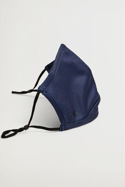 MANGO Man Erkek Lacivert Yüz Maskesi