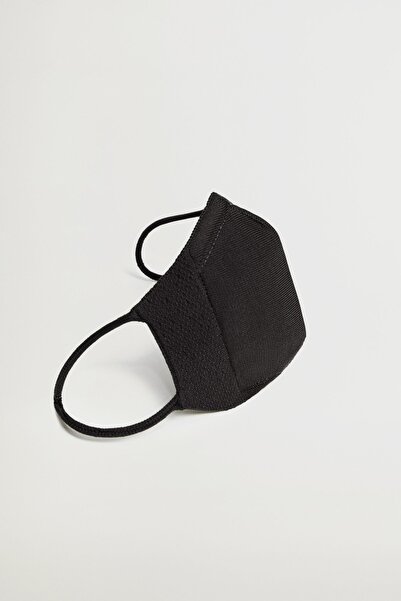 MANGO Woman Kadın Siyah Yüz Maskesi