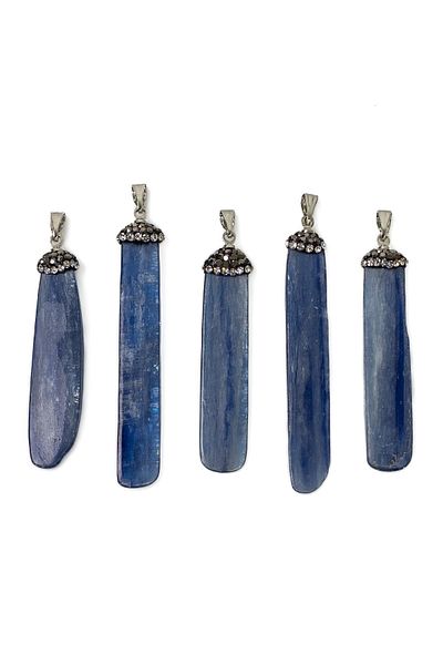 Dünya Doğal Taş Kyanite Stone Necklace
