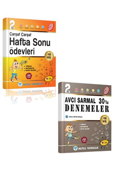 Mutlu Yayıncılık 2. Sınıf Çarşaf Çarşaf Haftasonu Ödevleri Ve 2. Sınıf 36lı S...