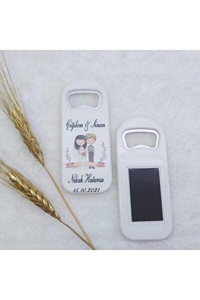 Hayaller Dükkanı 30 Adet Gelin Damat Baskılı Dikey Açacak Magnet 4,5x10,5 Cm ...