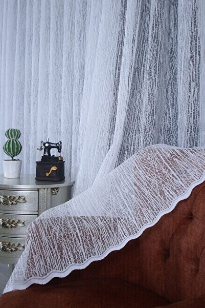 ERNGlobal Ütü Istemez Ağaç Desen Salon Mutfak Balkon Perdesi 1x3 Sık Pileli T...