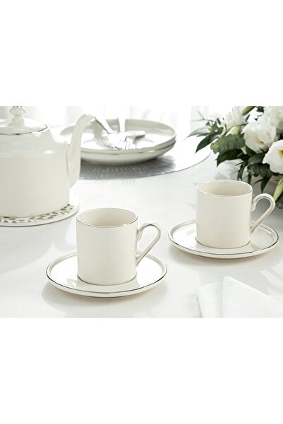 English Home Torino Porselen 2'li Çay Fincanı Takımı 180 Ml Silver