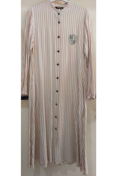 N.Y.YILDIZ Star Striped Sleeves Elastic Buttoned Collar Stone Printed Large Size Wear Off Cap